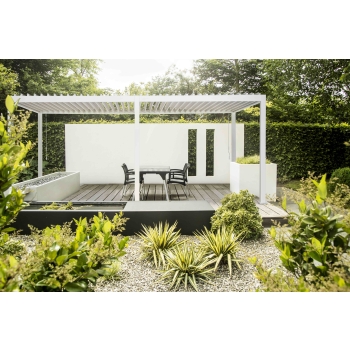 Pergolă de grădină MIRADOR 111 Clasic 3 x 6m alb